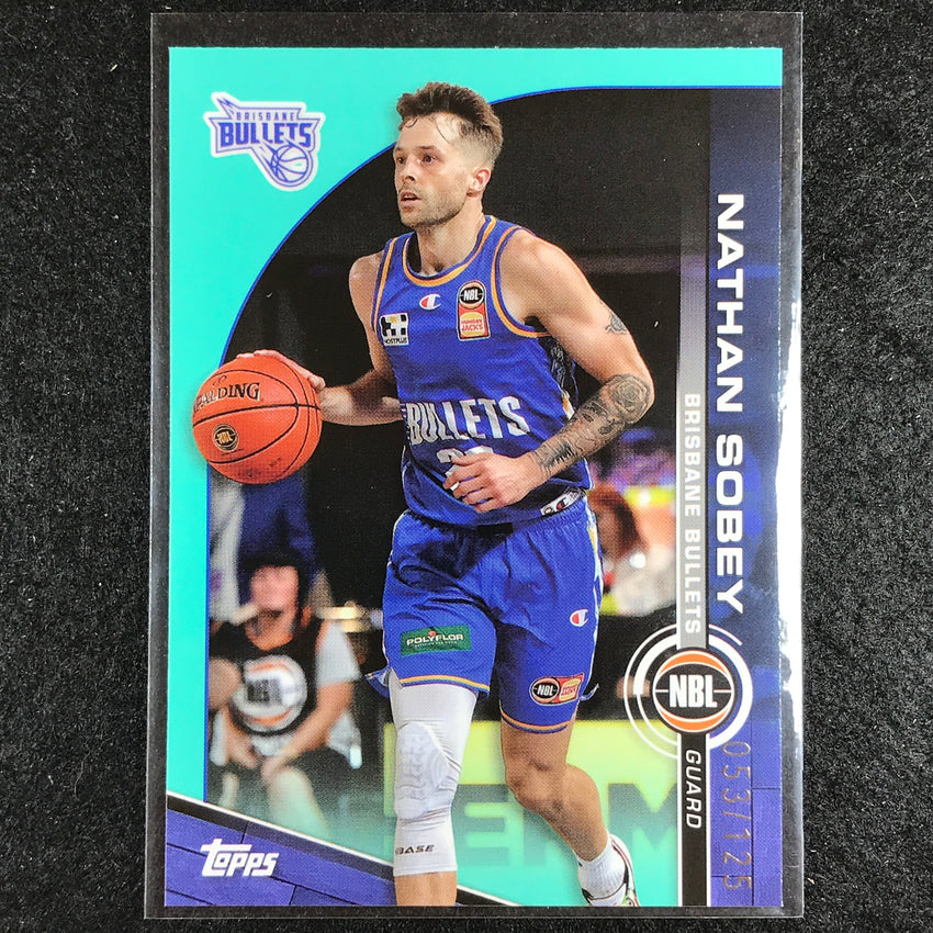2023-24 Topps NBL NATHAN SOBEY Base Aqua 53/125 No. 16