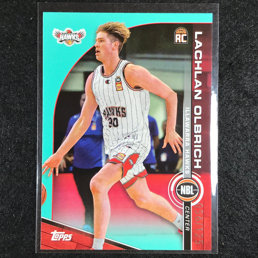 2023-24 Topps NBL LACHLAN OLBRICH Rookie Base Aqua 56/125 #40