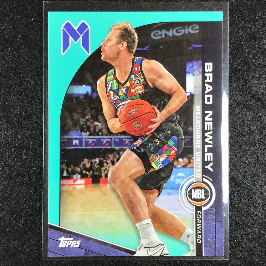 2023-24 Topps NBL BRAD NEWLEY Base Aqua 46/125 No. 43