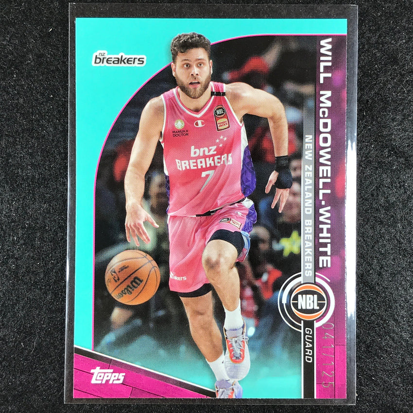 2023-24 Topps NBL WILL MCDOWELL-WHITE Base Aqua 41/125 #60