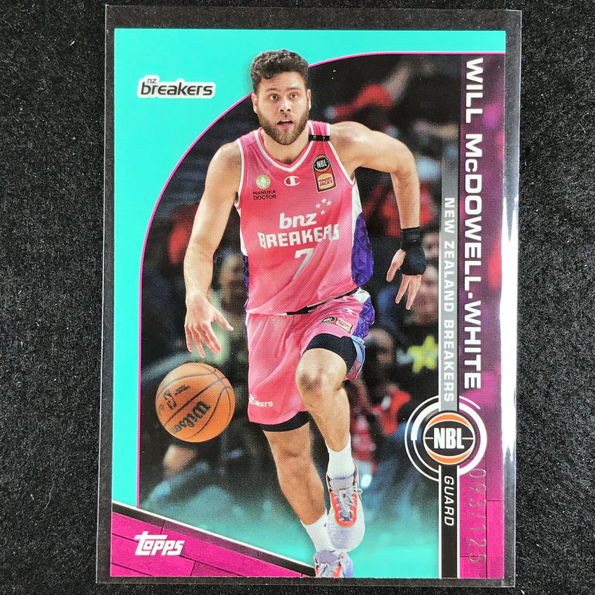2023-24 Topps NBL WILL MCDOWELL-WHITE Base Aqua 93/125 No. 60