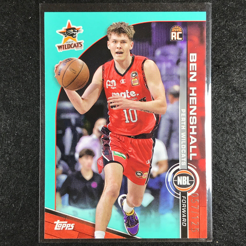 2023-24 Topps NBL BEN HENSHALL Rookie Base Aqua 57/125 #62