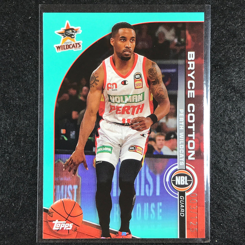 2023-24 Topps NBL BRYCE COTTON Base Aqua 3/125 No. 63