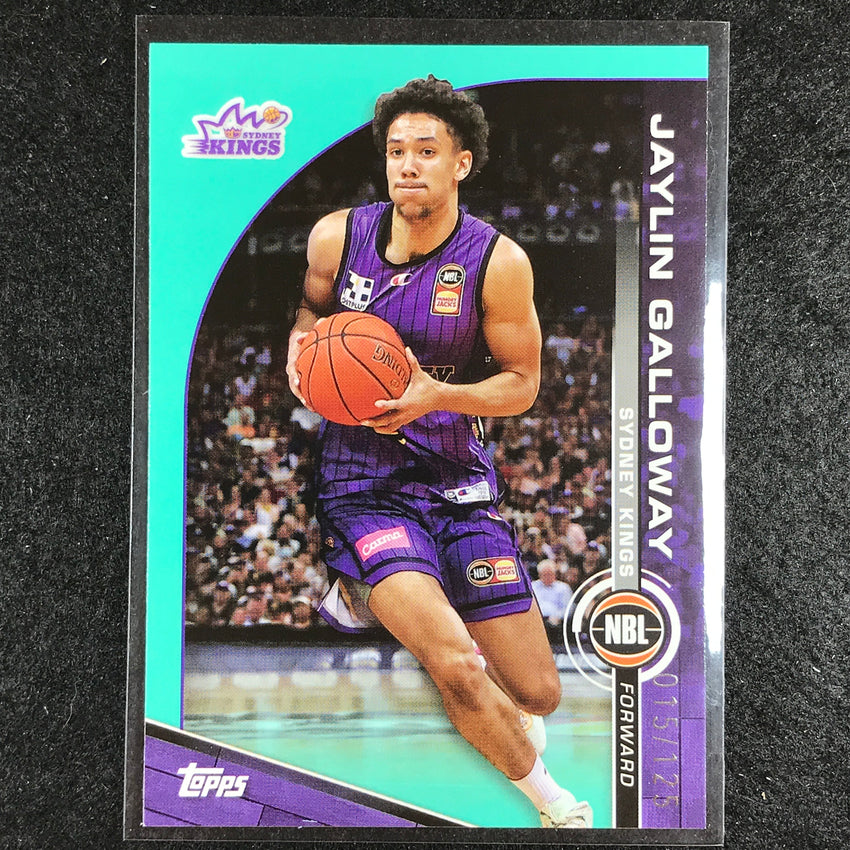 2023-24 Topps NBL JAYLIN GALLOWAY Base Aqua 15/125 No. 85