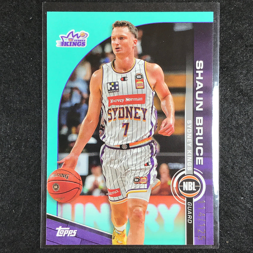 2023-24 Topps NBL SHAUN BRUCE Base Aqua 114/125 No. 90