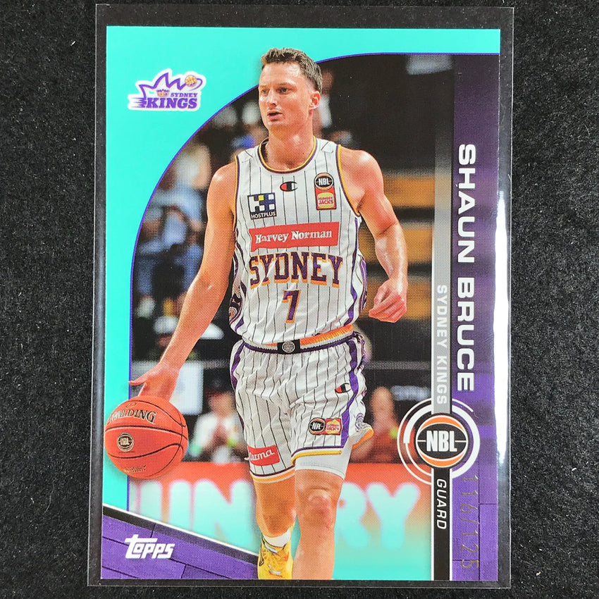 2023-24 Topps NBL SHAUN BRUCE Base Aqua 116/125 No. 90