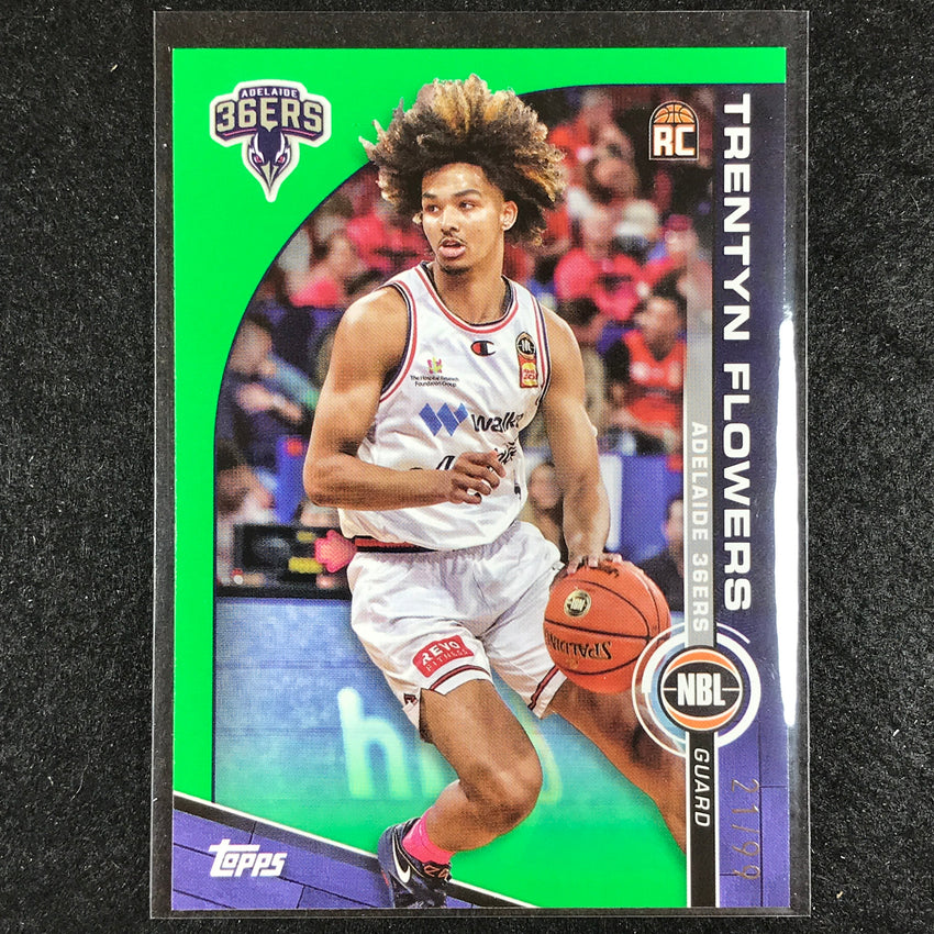 2023-24 Topps NBL TRENTYN FLOWERS Rookie Base Green 21/99 No. 2