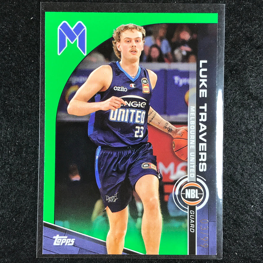 2023-24 Topps NBL LUKE TRAVERS Base Green 3/99 No. 48