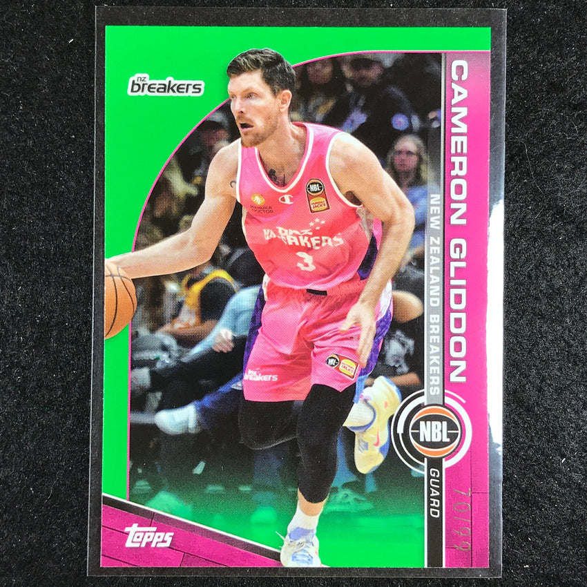 2023-24 Topps NBL CAMERON GLIDDON Base Green 70/99 No. 53