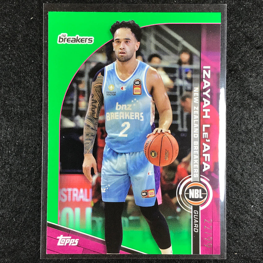 2023-24 Topps NBL IZAYAH LEAFA Base Green 22/99 No. 56