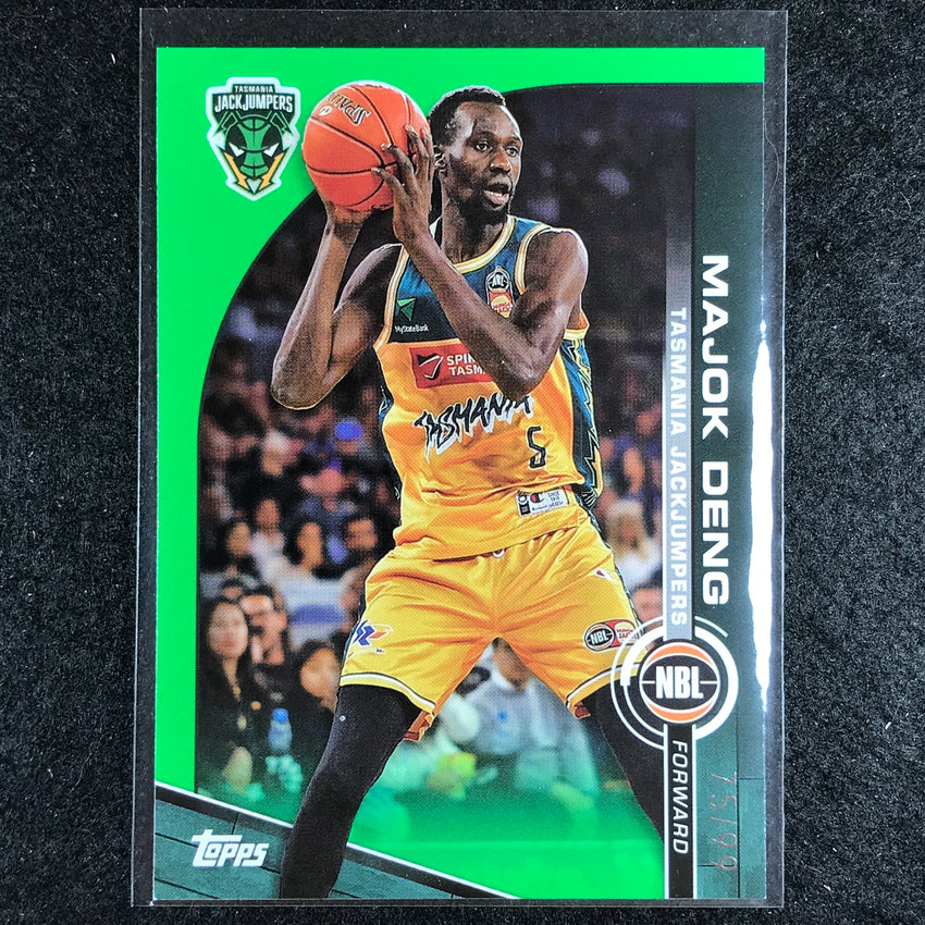 2023-24 Topps NBL MAJOK DENG Base Green 75/99 No. 95