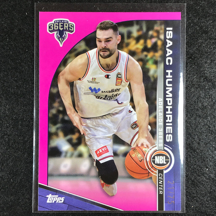 2023-24 Topps NBL ISAAC HUMPHRIES Base Fuchsia 21/75 #3