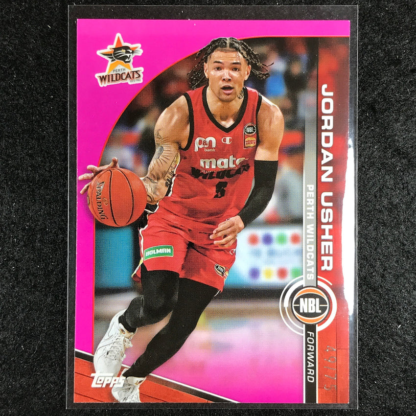 2023-24 Topps NBL JORDAN USHER Base Fuchsia 49/75 #69