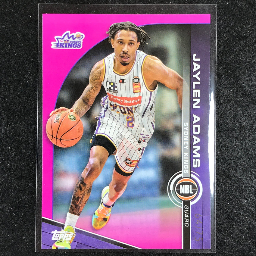 2023-24 Topps NBL JAYLEN ADAMS Base Fuchsia 64/75 No. 89