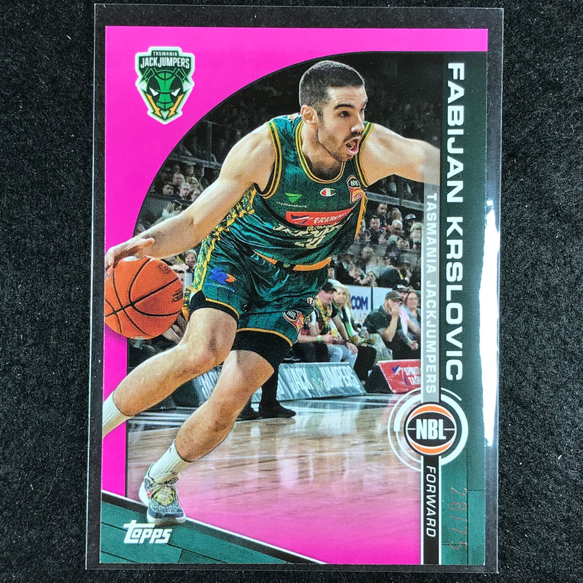 2023-24 Topps NBL FABIJAN KRSLOVIC Base Fuchsia 28/75 No. 93