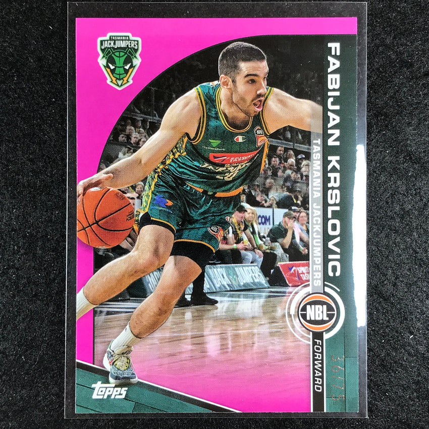 2023-24 Topps NBL FABIJAN KRSLOVIC Base Fuchsia 36/75 No. 93