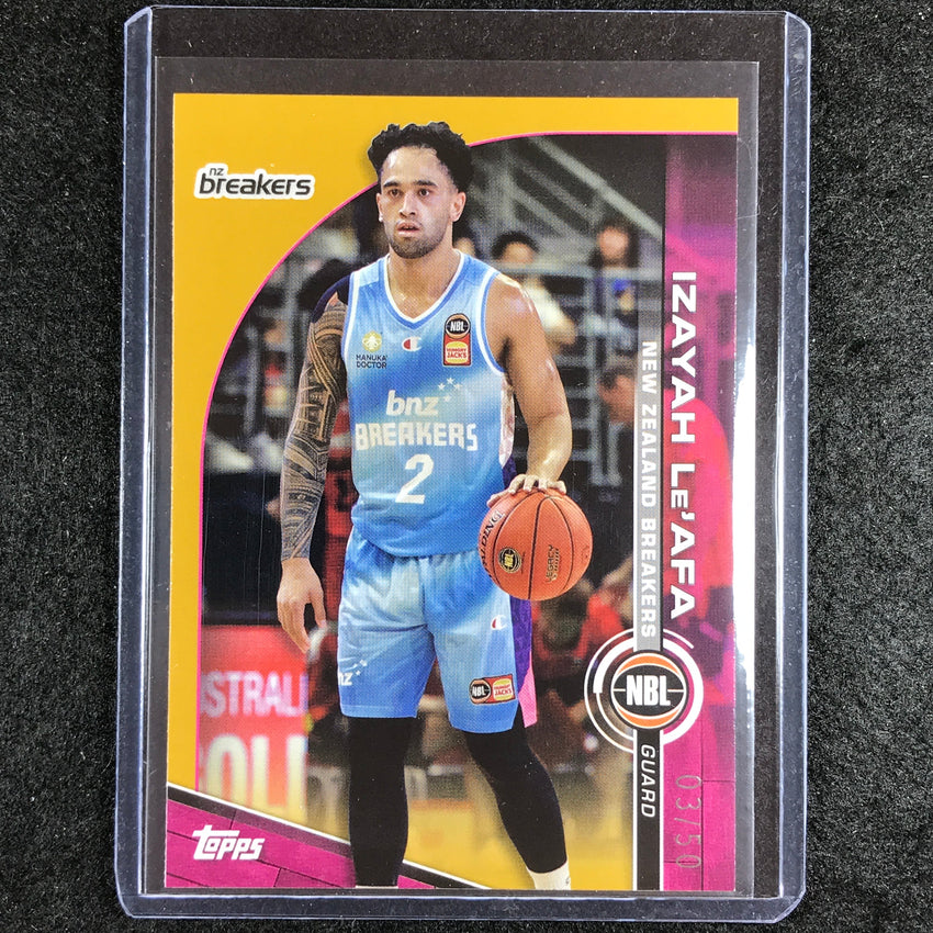 2023-24 Topps NBL IZAYAH LEAFA Base Gold 3/50 No. 56