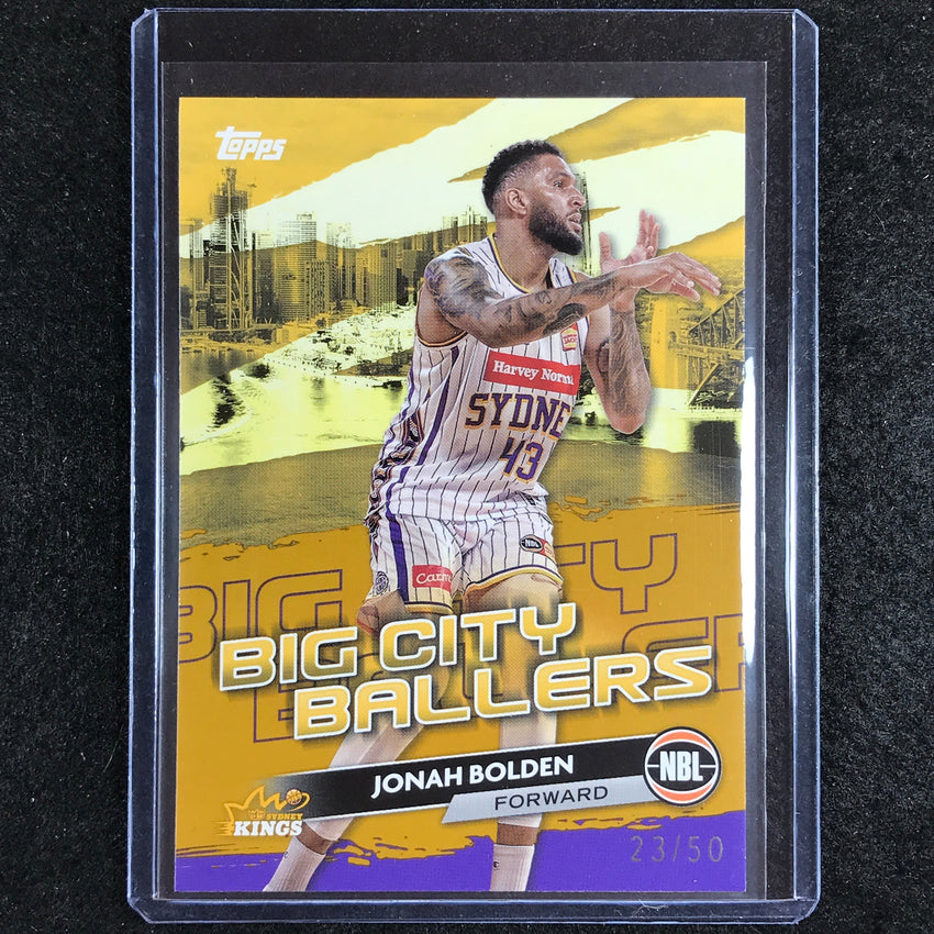 2023-24 Topps NBL JONAH BOLDEN Big City Ballers Gold 23/50