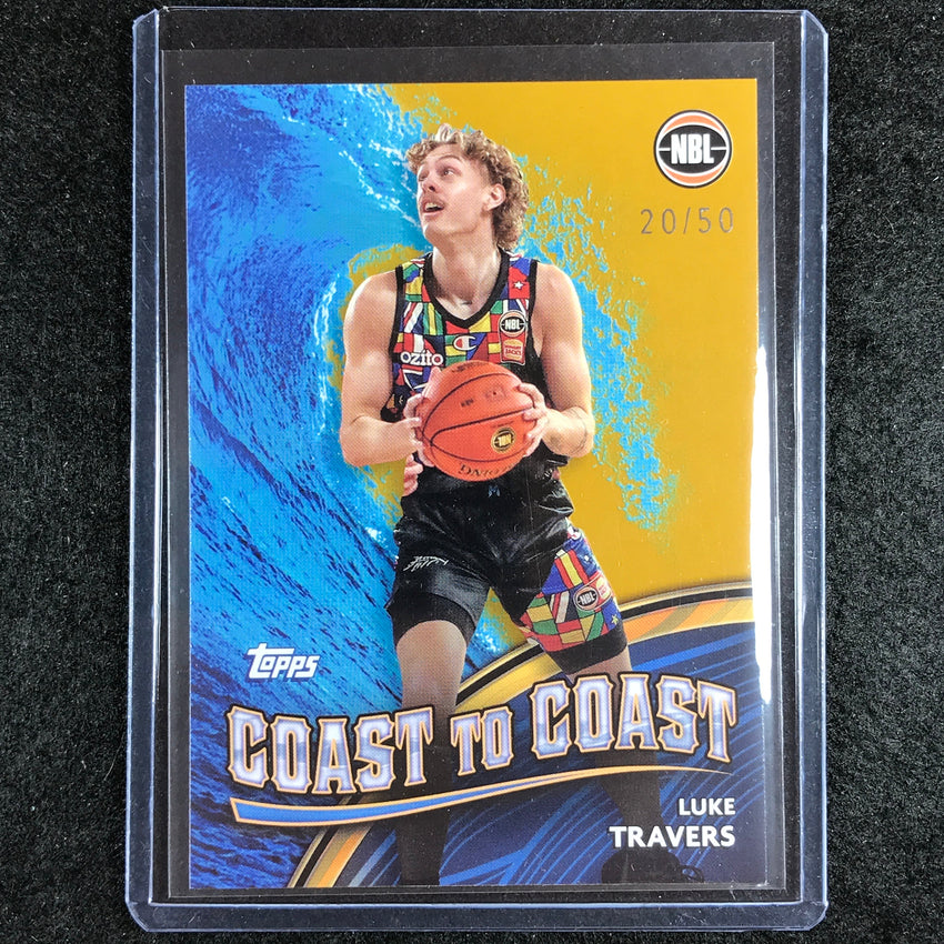 2023-24 Topps NBL LUKE TRAVERS Coast to Coast Gold 20/50