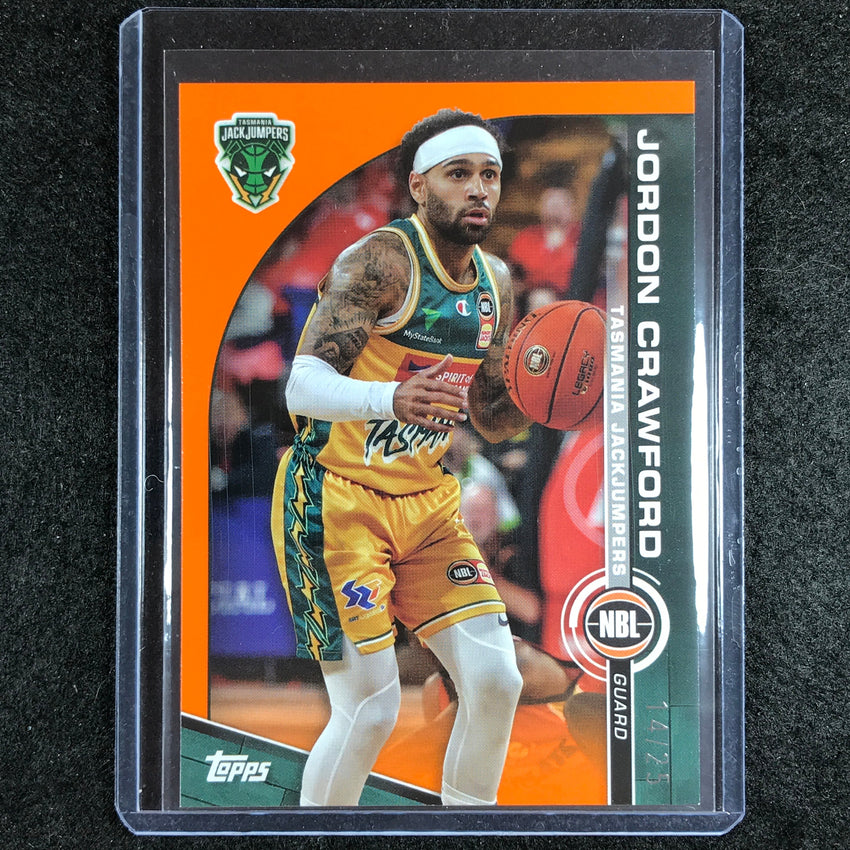 2023-24 Topps NBL JORDAN CRAWFORD Base Orange 14/25 No. 96