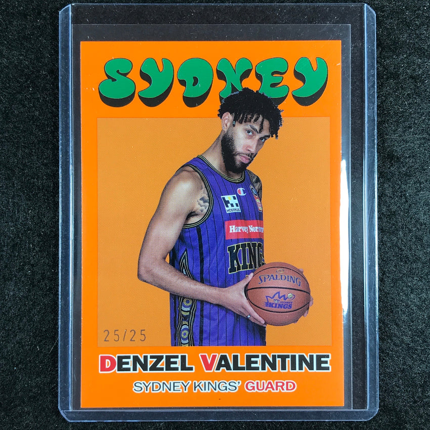 2023-24 Topps NBL DENZEL VALENTINE 1971 Topps Orange 25/25