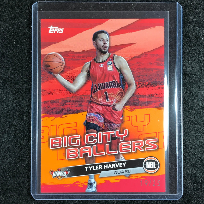 2023-24 Topps NBL TYLER HARVEY Big City Ballers Orange 19/25