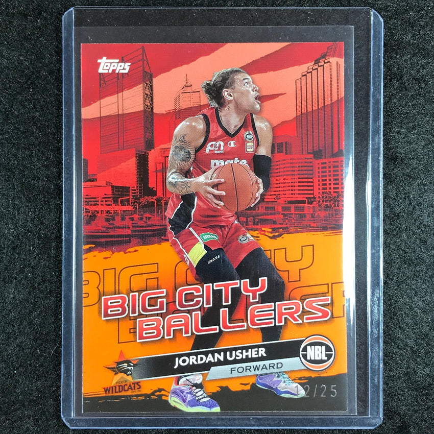 2023-24 Topps NBL JORDAN USHER Big City Ballers Orange 12/25