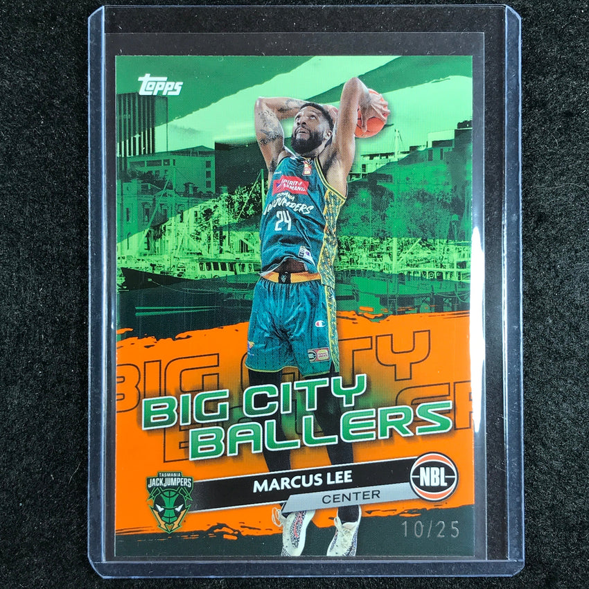 2023-24 Topps NBL MARCUS LEE Big City Ballers Orange 10/25