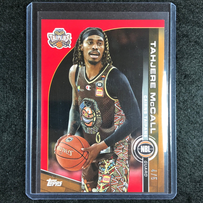 2023-24 Topps NBL TAHJERE MCCALL Base Red 4/5
