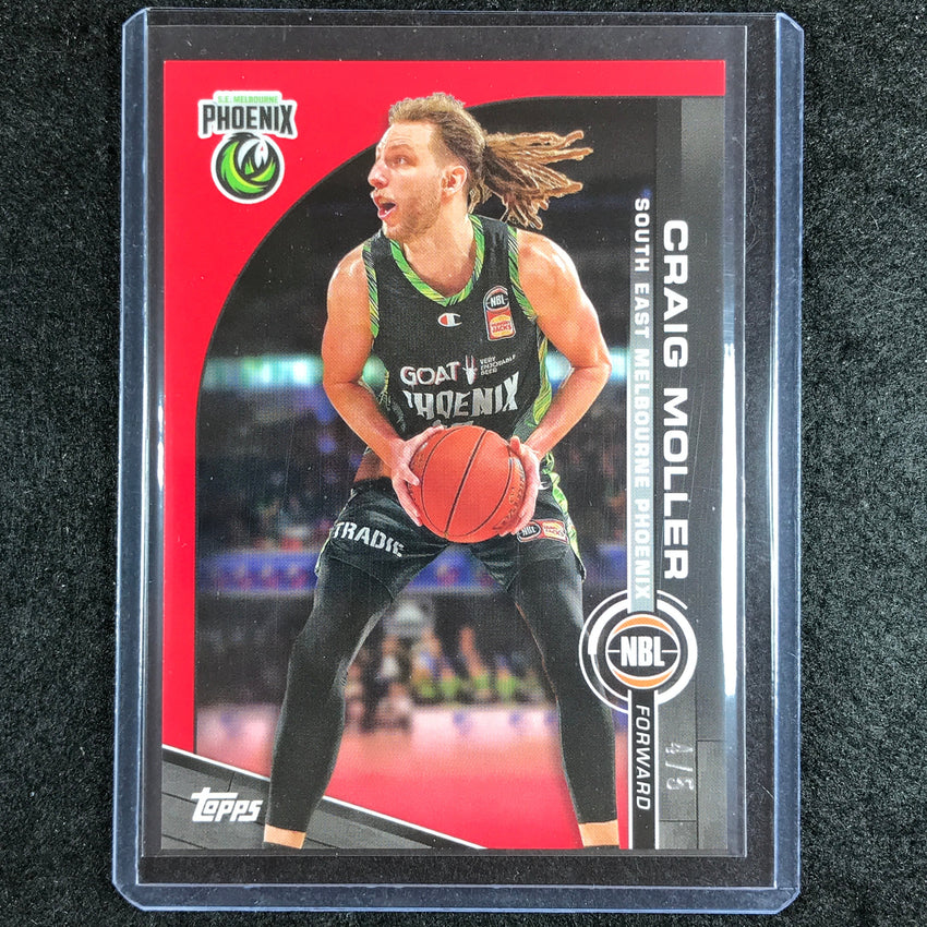 2023-24 Topps NBL CRAIG MOLLER Base Red 4/5