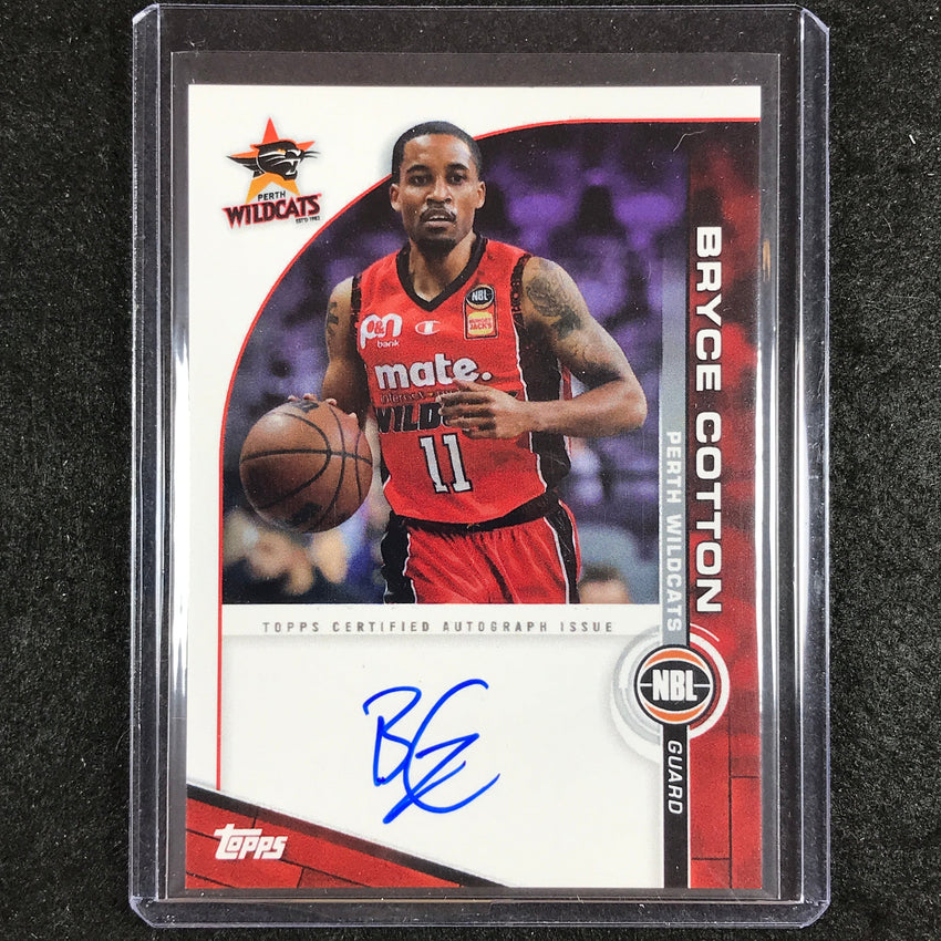 2023-24 Topps NBL BRYCE COTTON Autograph No. BC