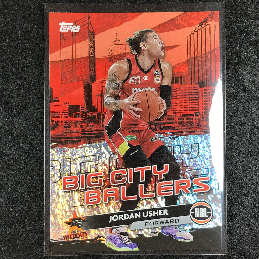 2023-24 Topps NBL JORDAN USHER Big City Ballers Opal No. 18