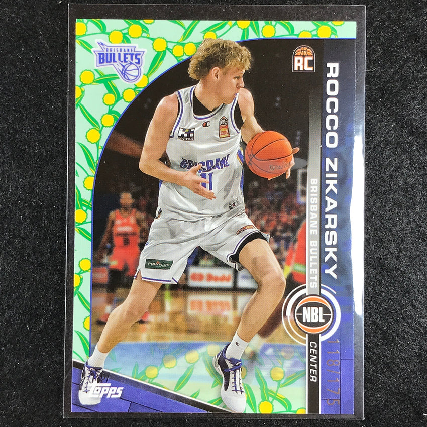 2023-24 Topps NBL ROCCO ZIKARSKY Rookie Base Golden Wattle 118/175 No. 17