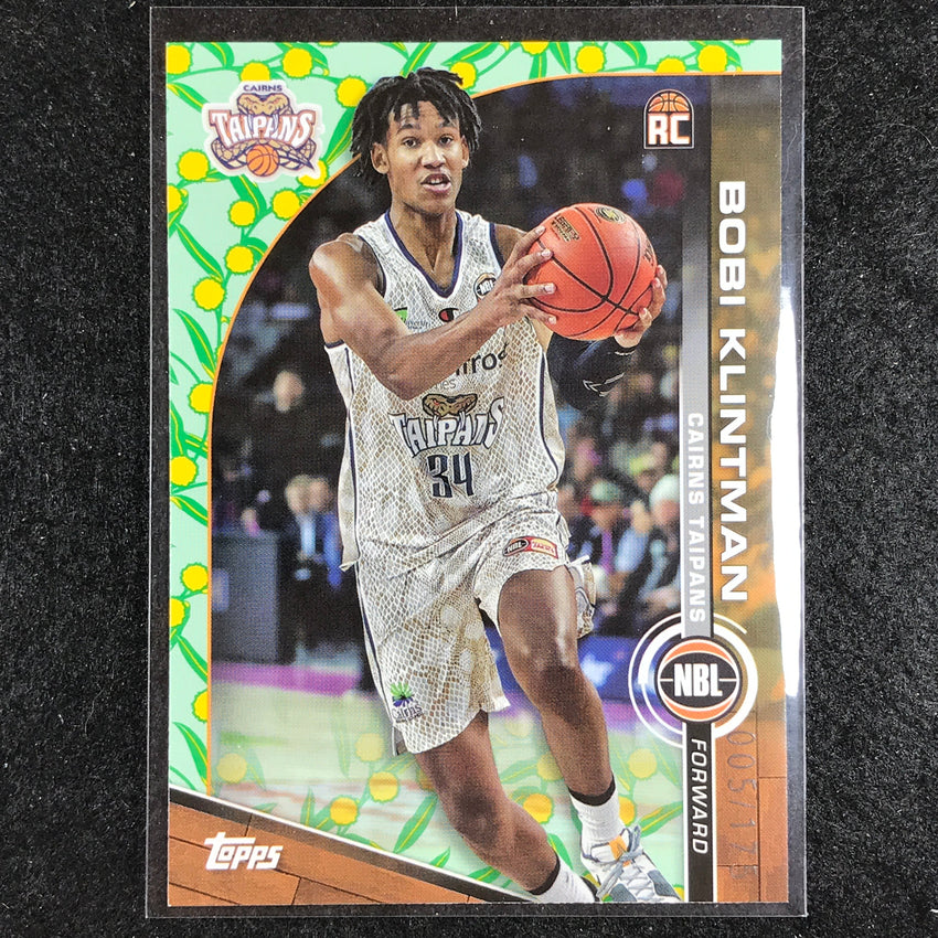 2023-24 Topps NBL BOBI KLINTMAN Rookie Base Golden Wattle 5/175 No. 22
