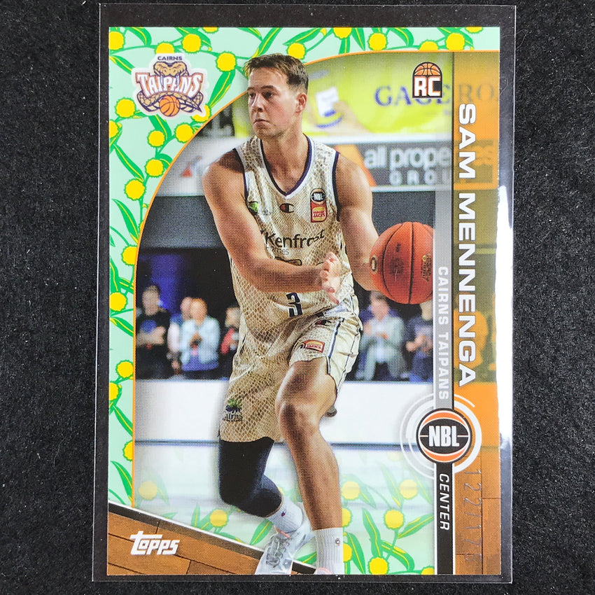 2023-24 Topps NBL SAM MENNENGA Rookie Base Golden Wattle 122/175 #27