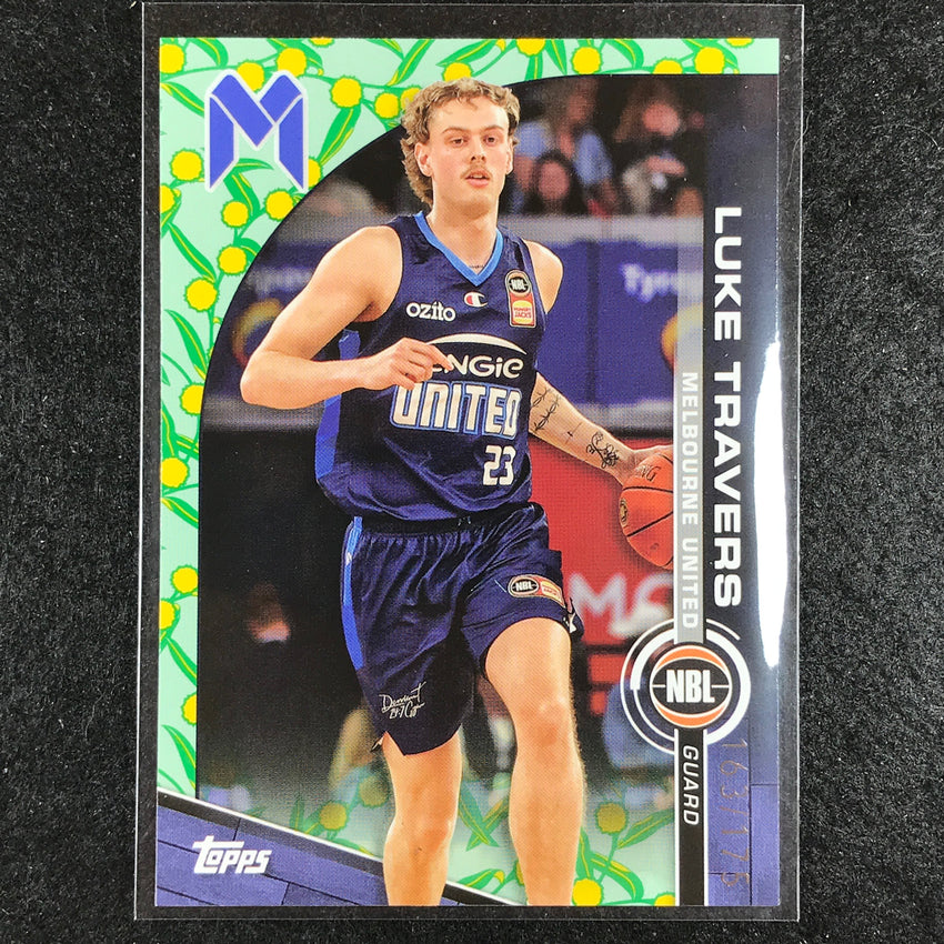 2023-24 Topps NBL LUKE TRAVERS Base Golden Wattle 163/175 No. 48