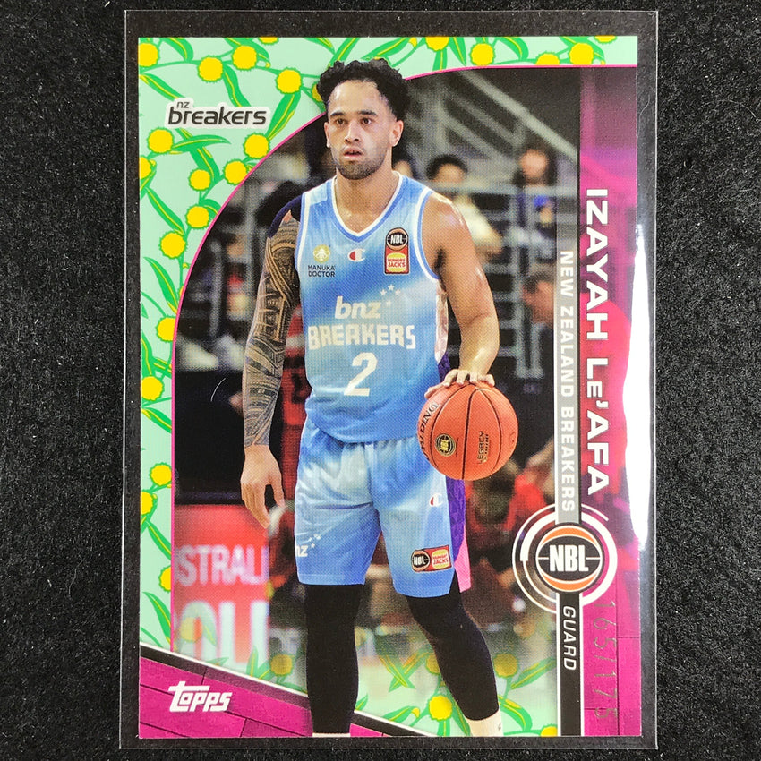 2023-24 Topps NBL IZAYAH LEAFA Base Golden Wattle 165/175 No. 56