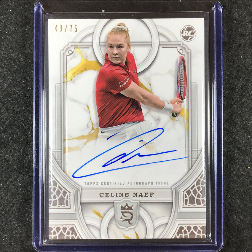 2024 Topps Royalty Tennis CELINE NAEF Rookie Autograph Base 43/75