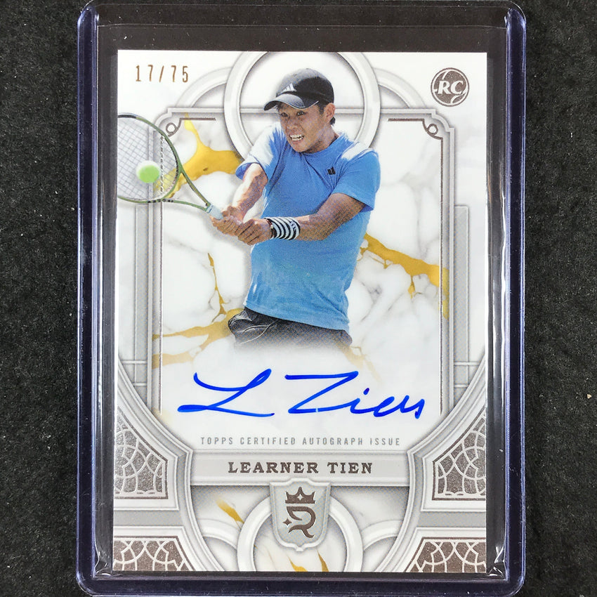 2024 Topps Royalty Tennis LEARNER TIEN Rookie Autograph Base 17/75