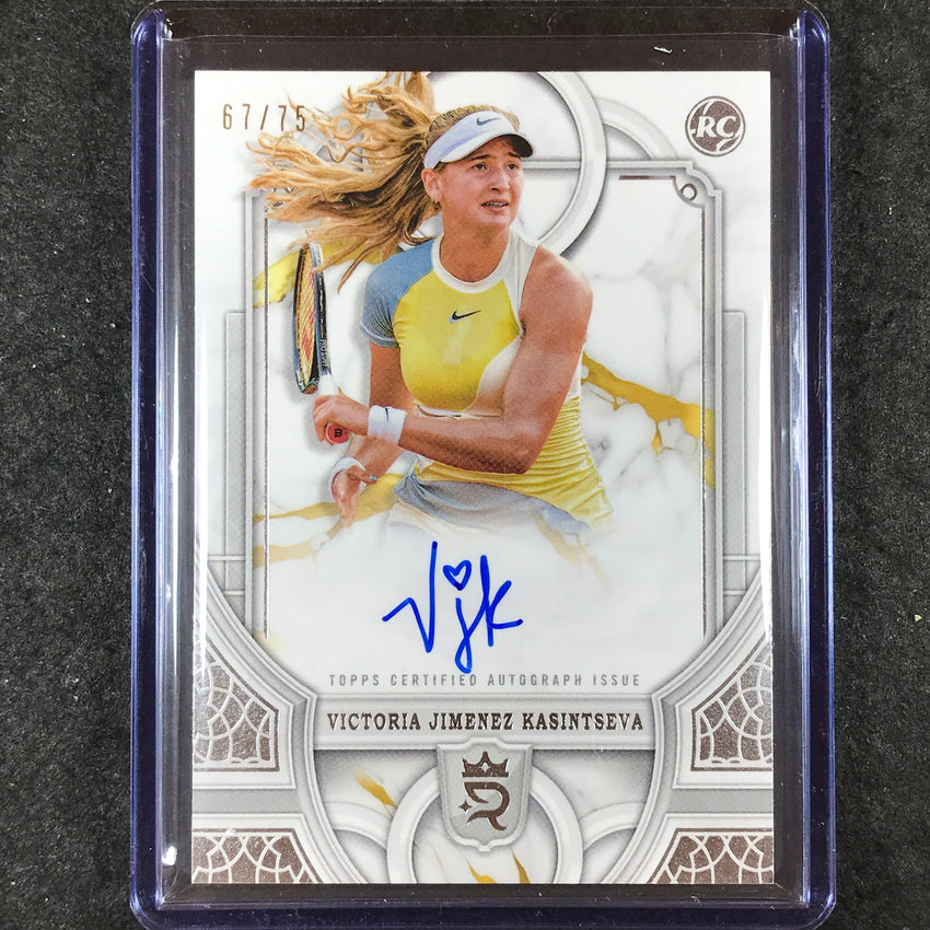 2024 Topps Royalty Tennis VICTORIA JIMENEZ KASINTSEVA Rookie Autograph 67/75