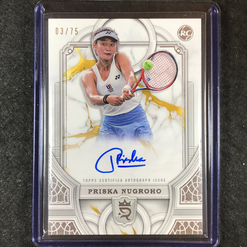 2024 Topps Royalty Tennis PRISKA NUGROHO Rookie Autograph Base 3/75