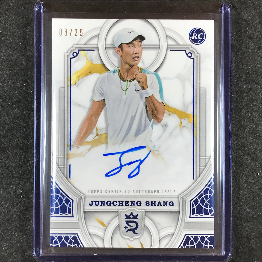2024 Topps Royalty Tennis JUNGCHENG SHANG Rookie Autograph Blue 8/25