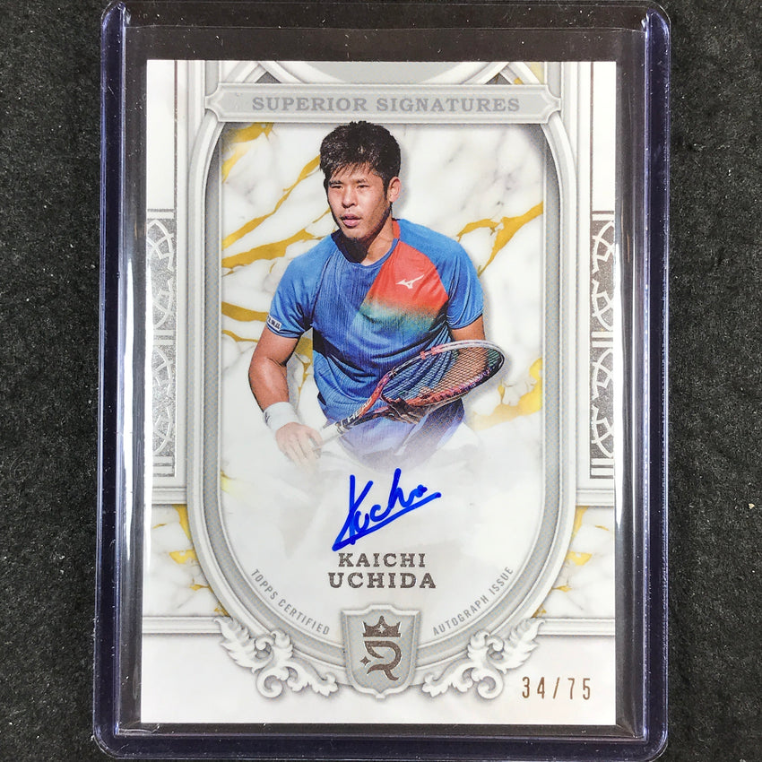 2024 Topps Royalty Tennis KAICHI UCHIDA Superior Signatures Auto Base 34/75
