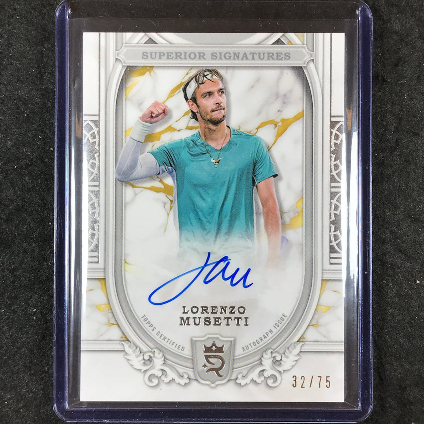 2024 Topps Royalty Tennis LORENZO MUSETTI Superior Signatures Auto Base 32/75