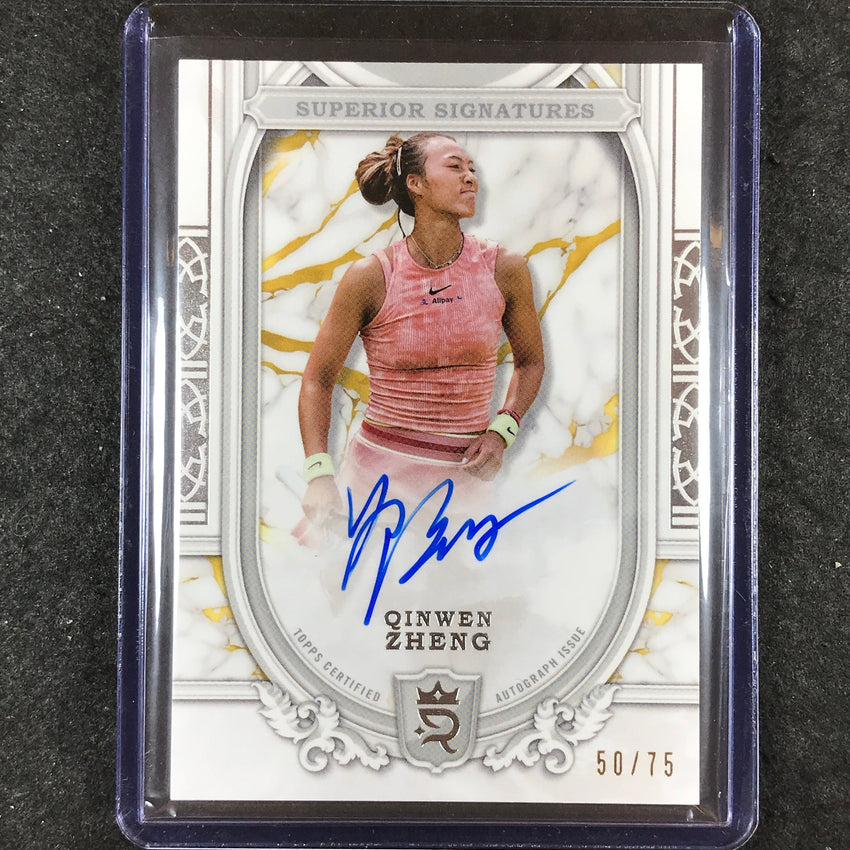 2024 Topps Royalty Tennis QINWEN ZHENG Superior Signatures Auto Base 50/75