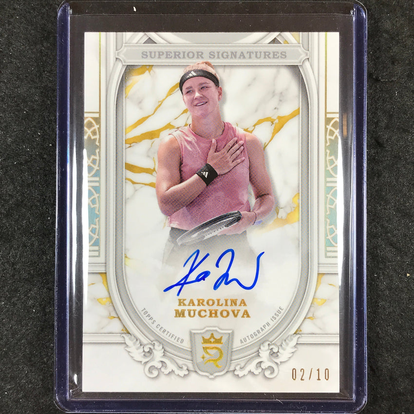 2024 Topps Royalty Tennis KAROLINA MUCHOVA Superior Signatures Auto Gold 2/10