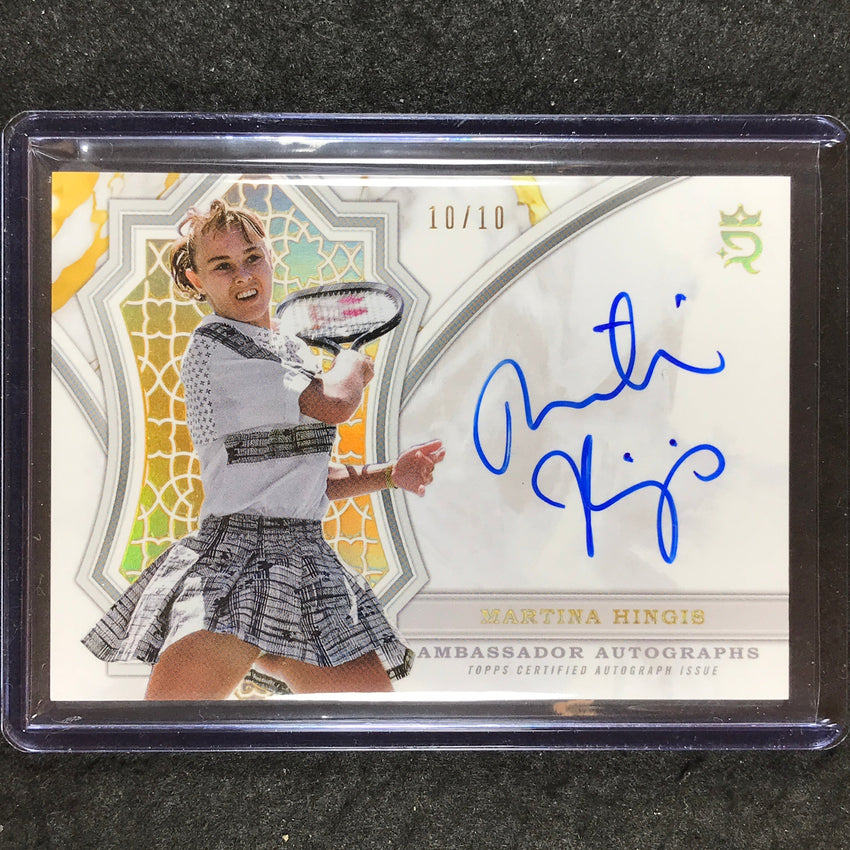 2024 Topps Royalty Tennis MARTINA HINGIS Ambassador Autographs Gold 10/10