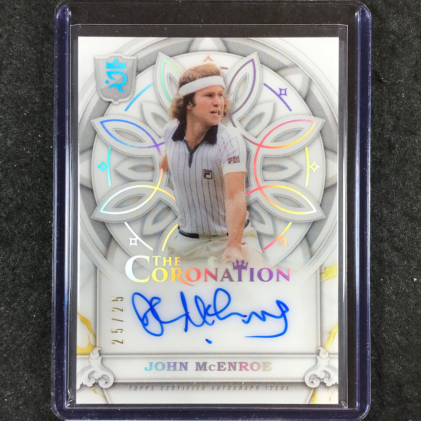 2024 Topps Royalty Tennis JOHN MCENROE The Coronation Autograph 25/25