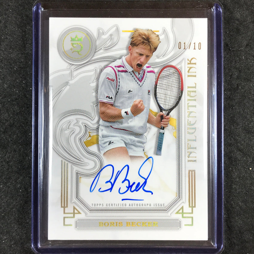 2024 Topps Royalty Tennis BORIS BECKER Influential Ink Auto Gold 1/10
