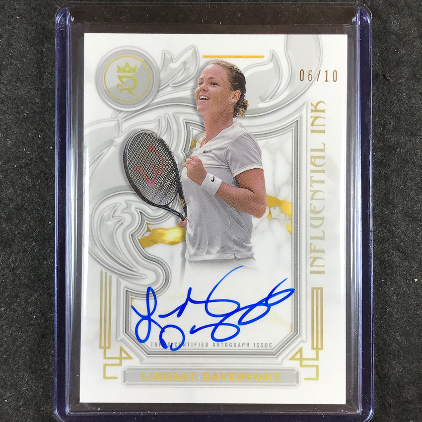 2024 Topps Royalty Tennis LINDSAY DAVENPORT Influential Ink Auto Gold 6/10